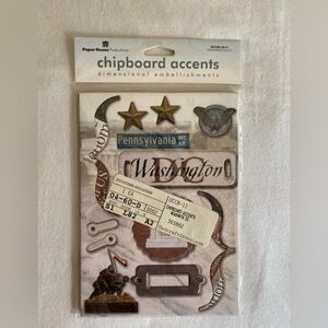 Washington DC Chipboard accents for scrapbooking